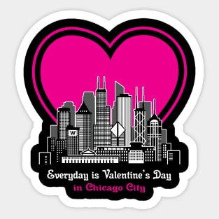 Valentine's Day in Chicago City Sticker